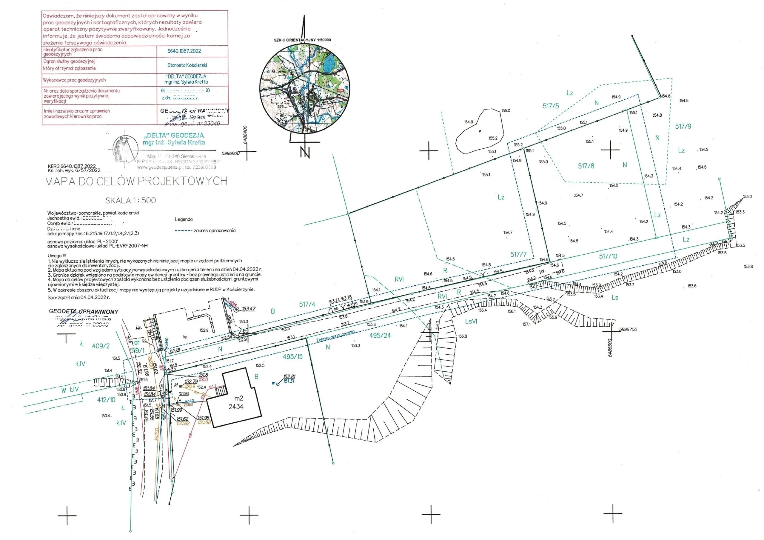 geodeta Sierakowice, geodeta Linia, geodeta Kartuzy